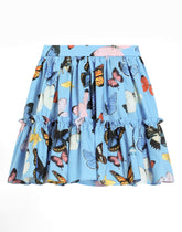 Butterfly-print poplin skirt -  | Dolce &amp; Gabbana