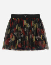 Tulip-print tulle skirt -  | Dolce & Gabbana