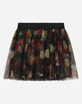 Tulip-print tulle skirt -  | Dolce & Gabbana