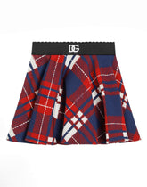 Circle skirt with tartan print -  | Dolce &amp; Gabbana