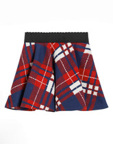 Circle skirt with tartan print -  | Dolce &amp; Gabbana