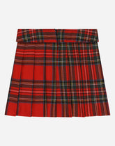 Pleated tartan skirt -  | Dolce & Gabbana