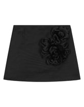 Cotton miniskirt with appliqués -  | Dolce &amp; Gabbana
