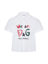 SHORT-SLEEVED POPLIN SHIRT -  | Dolce & Gabbana