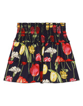Viyella skirt with tulip print -  | Dolce &amp; Gabbana