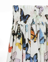 Butterfly-print poplin skirt -  | Dolce &amp; Gabbana