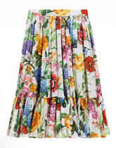 Floral-print poplin skirt -  | Dolce &amp; Gabbana