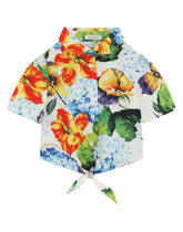 Hydrangea-print poplin shirt -  | Dolce & Gabbana