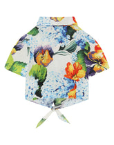 Hydrangea-print poplin shirt -  | Dolce & Gabbana