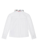 Poplin shirt with Smemo embroidery -  | Dolce & Gabbana