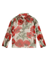 Poppy-print chiffon shirt -  | Dolce & Gabbana