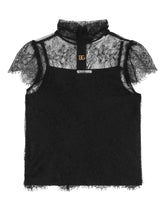Short-sleeved lace top -  | Dolce &amp; Gabbana