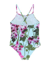 Bluebell-print one-piece swimsuit -  | Dolce & Gabbana