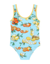 Lemon-print one-piece swimsuit -  | Dolce & Gabbana
