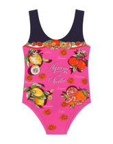 Citrus-print one-piece swimsuit -  | Dolce & Gabbana
