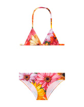 Bikini with gerbera-daisy print -  | Dolce & Gabbana