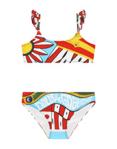 Carretto-print bralette bikini -  | Dolce & Gabbana