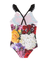 Patchwork-print one-piece swimsuit -  | Dolce & Gabbana