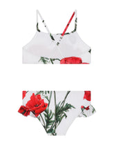 Poppy-print bralette bikini -  | Dolce & Gabbana