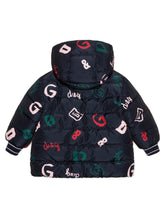 LOGO PRINT NYLON LONG DOWN JACKET -  | Dolce &amp; Gabbana