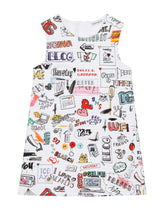 Short interlock dress with Smemo print -  | Dolce & Gabbana