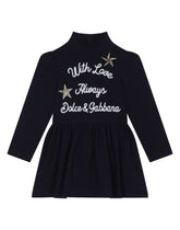 Short interlock dress with star patch embellishment -  | Dolce &amp; Gabbana