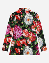 Floral-print interlock midi dress -  | Dolce &amp; Gabbana