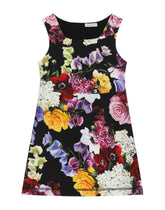 Hydrangea-print interlock midi dress -  | Dolce & Gabbana