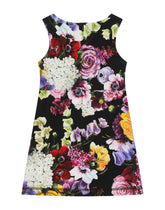 Hydrangea-print interlock midi dress -  | Dolce & Gabbana