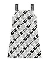 Interlock midi dress with DG logo print -  | Dolce & Gabbana