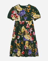 Garden-print jersey dress -  | Dolce & Gabbana