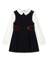 Dress in piqué and poplin -  | Dolce &amp; Gabbana