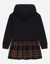 Tartan jersey and wool-blend dress -  | Dolce &amp; Gabbana