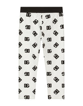 Interlock leggings with DG logo print -  | Dolce & Gabbana