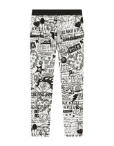 Graffiti-print interlock leggings -  | Dolce & Gabbana