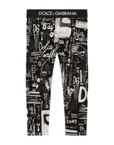 Graffiti-print interlock leggings -  | Dolce & Gabbana