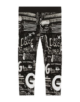 Graffiti-print interlock leggings -  | Dolce & Gabbana