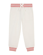 Jersey jogging pants with floral patch -  | Dolce & Gabbana