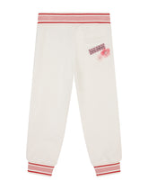 Jersey jogging pants with floral patch -  | Dolce & Gabbana