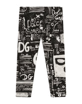Graffiti-print interlock leggings -  | Dolce & Gabbana