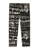 Graffiti-print interlock leggings -  | Dolce & Gabbana