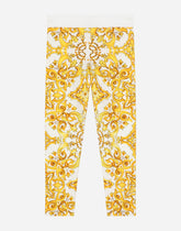Majolica-print interlock leggings -  | Dolce &amp; Gabbana