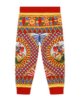 Carretto-print jersey jogging pants -  | Dolce & Gabbana