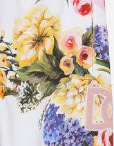 Jersey jogging pants with garden print -  | Dolce & Gabbana