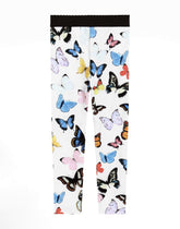 Interlock leggings with butterfly print -  | Dolce &amp; Gabbana