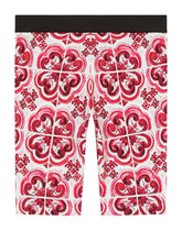 Majolica-print interlock cycling shorts -  | Dolce & Gabbana