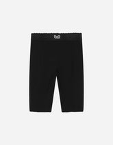 Technical jersey cycling shorts with D&amp;G label -  | Dolce &amp; Gabbana