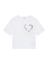 Jersey t-shirt with heart embroidery -  | Dolce & Gabbana