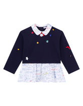 Jersey and poplin sweatshirt with algebra print -  | Dolce &amp; Gabbana