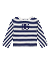 Jersey T-shirt with flocked DG logo -  | Dolce &amp; Gabbana